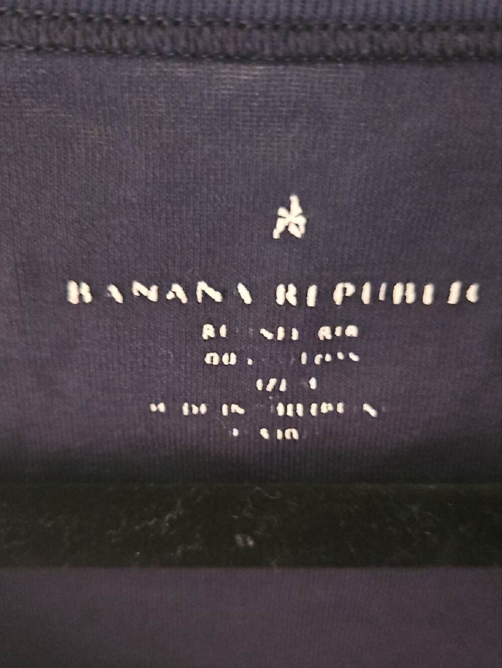 Banana Republic Black Boatneck 3/4 Sleeve Top - Picture 2 of 3